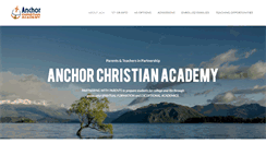 Desktop Screenshot of anchorchristianacademy.org